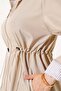 Women's Mink Raincoat Trench Coat Transitional Adjustable Waist Hooded Hijab – Sports & Casual Cap - 3