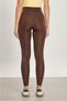 Women's high-waisted diving leggings - bitter brown - 5