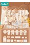 30PCS Newborn Baby Gift Set, Newborn Layette Gift Set for Boys and Girls, Babies Essential Clothes A