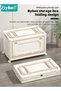 Baby Toy Storage Box With Wheels and Removable Lid and Handle, Children's Toys and Cloth Storage Bin, Organizer, Basket, Trunk for Kids Boys and Girls, Toddlers and Baby Nursery Room, Enough Capacity. - 7