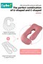 Pregnancy Pillow with Cooling Cover, Maternity Pillows for Sleeping, U-Shaped Body Support for Back, - 6
