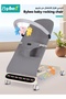 Baby Bouncer, Infant Rocker, Portable Baby Swing Chair, Durable Bouncer Seat, Infant Rocking Bouncer for Babies, with 3-Point Harness, 4 Adjustable Height, Wheels, Toy Rack, and Bluetooth - 2