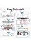 13 PCS Baby Bath Tub Foldable Bathtub With Temperature Sensing + Bathmat Cushion + Shower Cap + Wash - 6