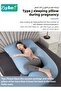 Pregnancy Pillow with Cooling Cover, Maternity Pillows for Sleeping, U-Shaped Body Support for Back, - 3