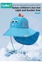Kids Sun Hat with Sun Glasses, UPF 50+ Toddler Cartoon Sun Hat with Floppy Wide Brim, Baby Bucket Ha - 2