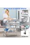 Baby Diaper Changing Table, Foldable Infant Diaper Station with Wheels, Nursery Organizer for Newbor - 2