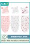 6 PCS Baby Swaddle Blanket Wrap Cap Set Newborn Infant Sleep Sack With Caps 100% Breathable Cotton 0