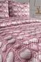 Heart-Shaped Ultrasonic Quilted 5D Printed Double Pique Set Pink - 3