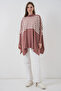 1222 Slit Poncho Sweater - D.Gül Kurusu - 2