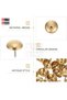 Furniture Feet Nail - Round Nail-On Furniture Protectors, 50 pcs, 16mm Brass - 6