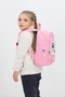Pink Kindergarten Nursery Bag with Cute Cat Figure 4 Compartments Girls' Backpack - 5