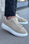 LT101 Cream Suede Men's Sneakers