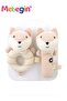 2PCS Baby Plush Rattles Set, Soft Rattles Shaker with Fox Appearance, Safe Stuffed Animal Rattle, In - 2