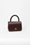 Bitter Brown Faux Leather Chain Strap Women's Shoulder Bag - 4