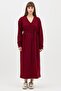 V-Neck Long Sweatshirt Burgundy - 5