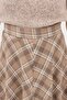 Lady Plaid Skirt Mink - 5