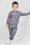 New Season Winter Inner Fleece Batik Pattern Purple-Green-Grey-Pink Colors Bottom Top Set for Girls and Boys - 4