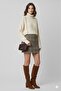 Bitter Brown Faux Leather Chain Strap Women's Shoulder Bag - 2