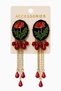 Brand Model Red Flower Earrings - 2