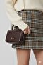Bitter Brown Faux Leather Chain Strap Women's Shoulder Bag