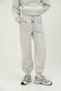 Oversize Women's Tracksuit Set Gray Melange - 3 Thread Raised Fleece, Full Orange Print on the Back - 4
