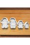 New Year's Cookie Man Family Set of 4 Cookie and Sugar Dough Molds
