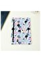 21X14Cm Black Leaf and Pensan 2290 Neon Gel Ballpoint Pen White with Cute Cat Design - 2