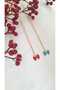 2-Piece Ribbon Necklace Friendship Necklace Bff Necklace Blue Red Bow - 3
