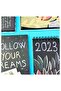 21X14Cm Black Leaf and Pensan 2290 Neon Gel Ballpoint Pen White with Cute Cat Design - 4
