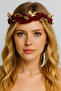 Christmas Crown Velvet Glitter Crown Leaf Christmas Crown Set 3-Piece Velvet Crown Set