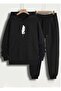Minimalist Feather Printed Hoodie Set