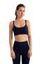 Women's Strappy Sports Bra Navy Blue - C904 - 4