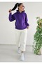 Purple Hooded Tracksuit Set with Elasticated Cuffs - 2