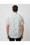Men's Tropical Print Cotton Half-Sleeve Shirt - 2