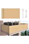 OneDcor Balcony Privacy Screen Fence 0.9 x 5M Beige - Windproof Mesh Shade Cover