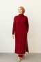 Women's Shepherd's Stitched Double Suit with Pants with Slits on the Sides - 5
