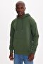 Hooded Collar Khaki Men's Sweatshirt Tc3913 Size: S - 3
