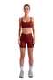 Women's Short Biker Leggings Claret Red - C518 - 3