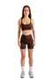 Women's Short Biker Leggings Brown - C518 - 5