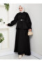 917 - Three-Thread Fabric Hijab Double Set Black