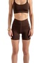 Women's Short Biker Leggings Brown - C518 - 4