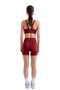 Women's Short Biker Leggings Claret Red - C518 - 4