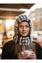 Women's Handmade Knitted Motif Balaklava - 2