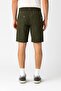 Men's Solid Cotton Outdoor Shorts-Olive- 23 Year - 2