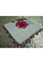 Ve Reyhan Handmade Needlework Writing, Scarf, Yemeni, Mevlit Shawl, Gift with 4 Edges Embroidered - 2
