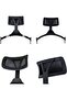 Adjustable Ergonomic Headrest Attachment for Office and Makeup Chairs - Black Mesh - 2