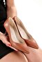 Stiletto Taba  Pointed Toe Closed 5 cm Thin Heel V-Toe New Season - 4