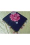 Ve Reyhan Handmade Needlework Writing, Scarf, Yemeni, Mevlit Shawl, Gift with 4 Edges Embroidered - 4