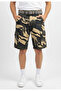 Men's Army Print 6 Pocket Short With Belt