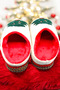 New Year Slippers. House Slippers. Beige Slippers - 4